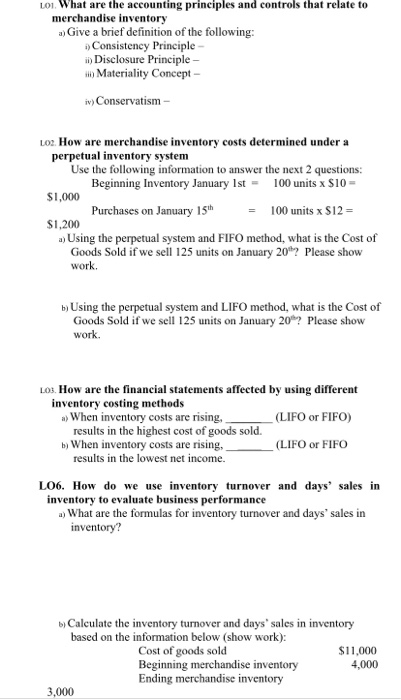 merchandise accounting definition