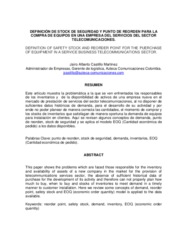 Economic Order Quantity Model in Inventory Management