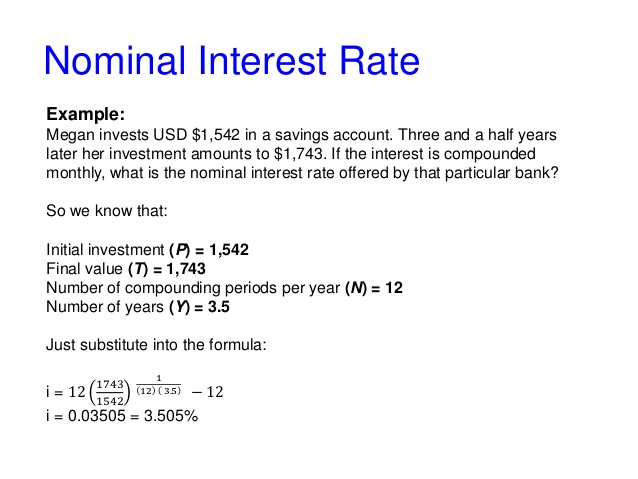 nominal interest rate defined