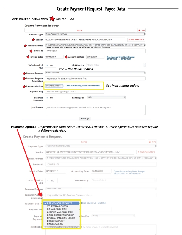 payee definition accounting